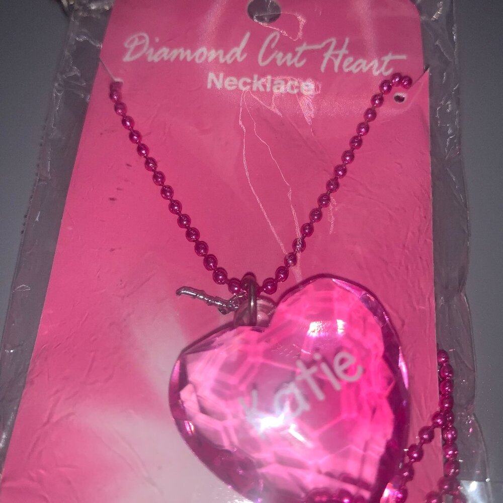Diamond Cut Heart Katie Pendant Necklace